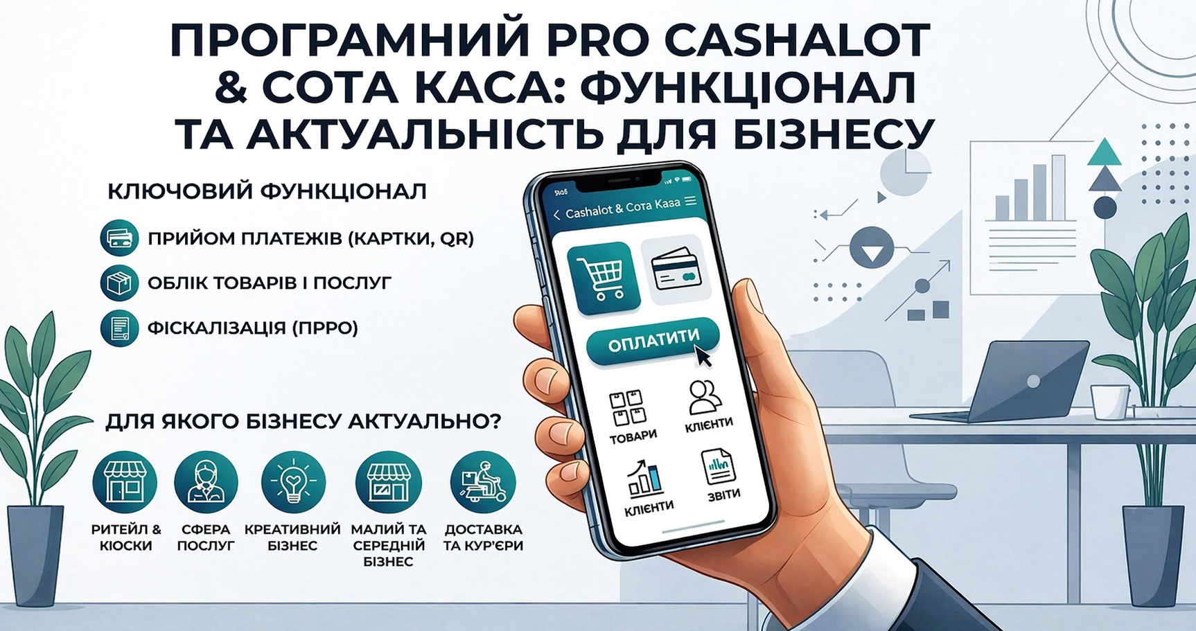 Мобільна каса. Функціонал та для яких бізнесів буде актуально